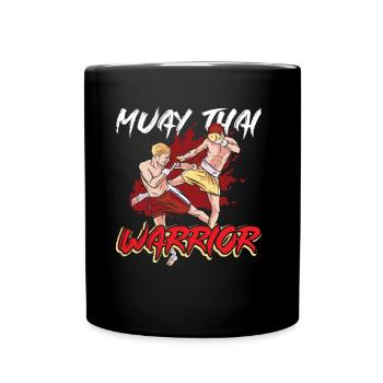 Muay Thai Master Fighting Fighter Martial Arts - Full Colour Mug - black - Front