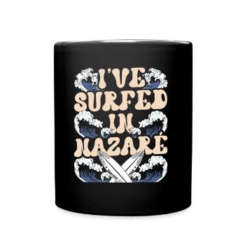 J’ai surfé à Nazaré Surfer Surfer - Mug uni - noir - Devant