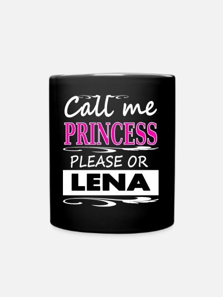 Ich heiße Lena ich bin Lena Prinzessin Lena Gift - Tasse einfarbig - Schwarz