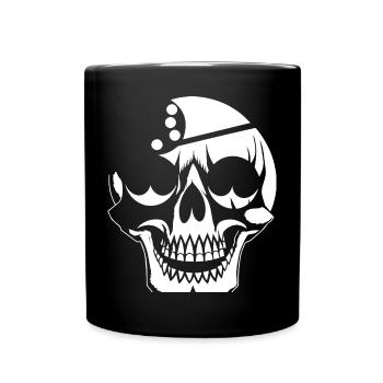 Horror Skull Skull Art Skull Gothic Heavy Metal - Full Colour Mug - black - Front