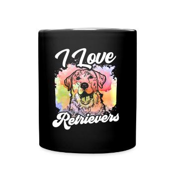 J’adore Retriever Pet Retrievers Dog - Mug uni - noir - Devant