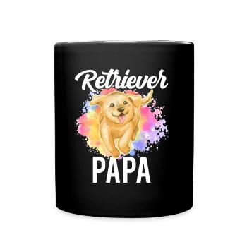 Retriever Daddy Dog Sayings Pet Retrievers - Full Colour Mug - black - Front