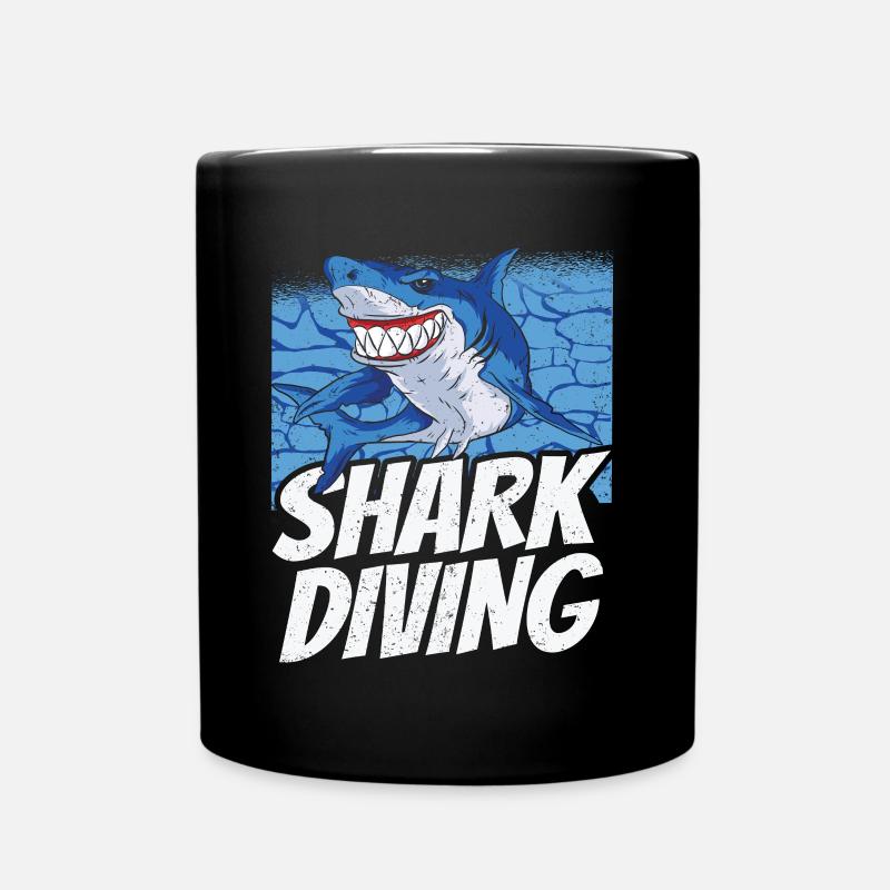 Plongée avec les requins Plongée avec les requins - Mug uni - noir