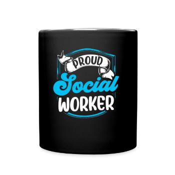 Formation de travailleur social fier - Mug uni - noir - Devant