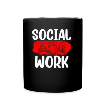 Social Work Social Work Social Worker Profession - Full Colour Mug - black - Front