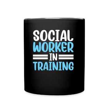 Social Worker In Training Social Worker - Full Colour Mug - black - Front