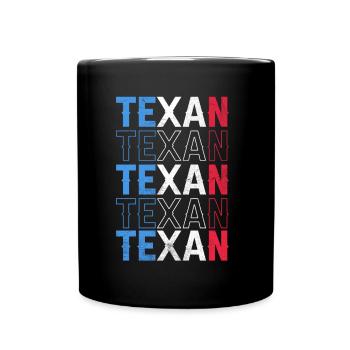 Texaner Texanisch Texas Sprüche Stolz - Tasse einfarbig - Schwarz - Vorne