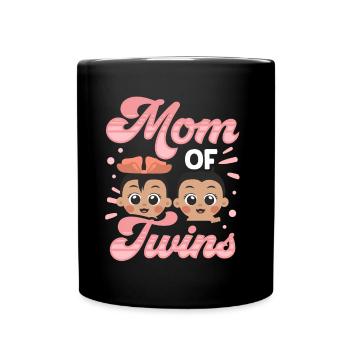 Mother of Twins Twins Twin Humor - Full Colour Mug - black - Front