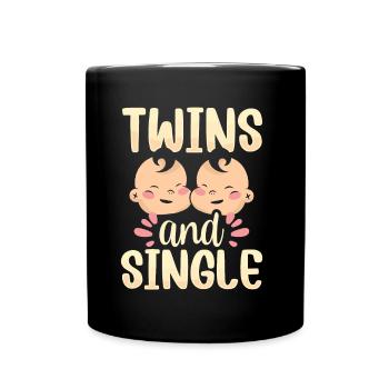 Gemini and single sarcastic humor Gemini - Full Colour Mug - black - Front