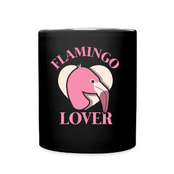 Flamingo Lover Sayings Flamingos Animal Cute - Full Colour Mug - black - Front