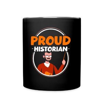 Stolzer Historiker Geschichte Beruf Historik - Tasse einfarbig - Schwarz - Vorne