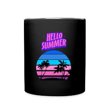 Hello Summer - Mug uni - noir - Devant