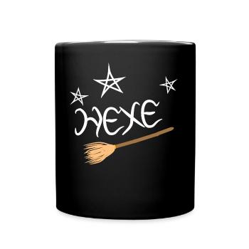 Hexe - Tasse einfarbig - Schwarz - Vorne