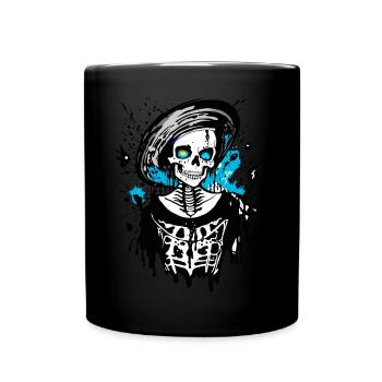 Lady Bones - Tasse einfarbig - Schwarz - Vorne