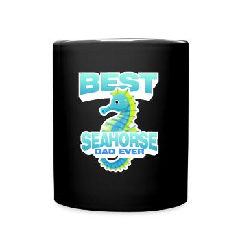 Seepferdchen | Meer Seepferd Tiere Fische Geschenk - Tasse einfarbig - Schwarz - Vorne
