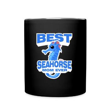 Seepferdchen | Meer Seepferd Tiere Fische Geschenk - Tasse einfarbig - Schwarz - Vorne