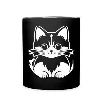 Drôle de lama Silhouette Cheeky Fun Lamas - Mug uni - noir - Devant