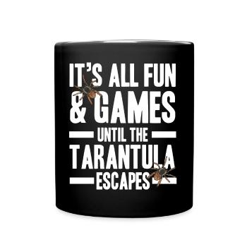 Tarantula Haustier | Vogelspinnen Spinne Geschenke - Tasse einfarbig - Schwarz - Vorne
