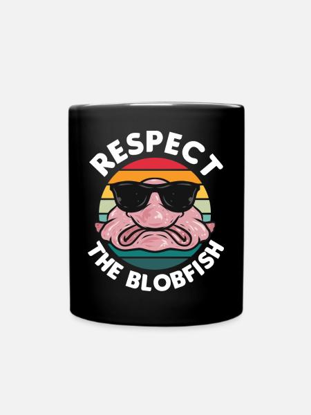 Blobfisch - Tasse einfarbig - Schwarz