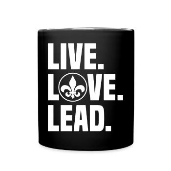 Pfadfinderleiter | Pfadfinder Scouting Geschenk - Tasse einfarbig - Schwarz - Vorne