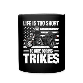 Trike - Tasse einfarbig - Schwarz - Vorne