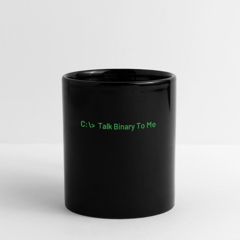 Talk Binary To Me Funny Coder Programmer Full Colour Mug