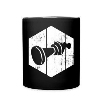 Dessin de pièces d’échecs - Mug uni - noir - Devant