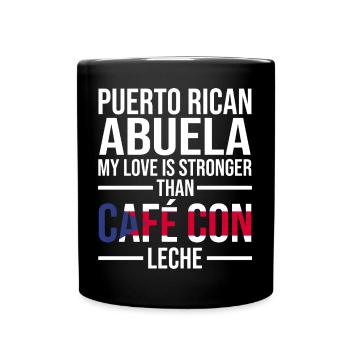 Puerto Rico Flagge | Puerto Ricaner Geschenkideen - Tasse einfarbig - Schwarz - Vorne