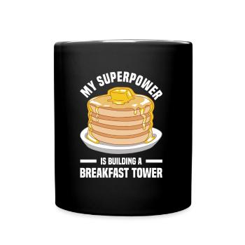 Pancake Koch | Pfannkuchen Ahornsirup Geschenke - Tasse einfarbig - Schwarz - Vorne