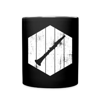 Klarinette - Tasse einfarbig - Schwarz - Vorne