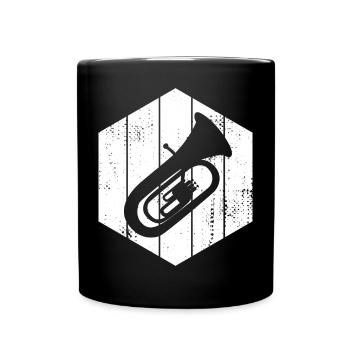 Dessin de tuba - Mug uni - noir - Devant