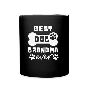 Meilleurs chiens Mamie Drôle Amoureux Des Chiens Disant - Mug uni - noir - Devant