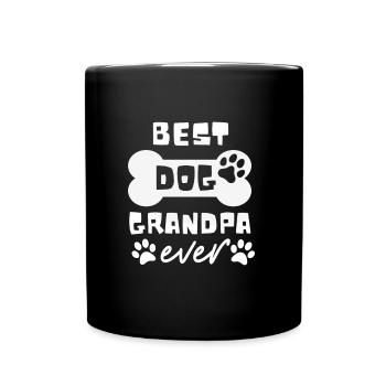 Bester Hunde Opa Lustiger Hundeliebhaber Spruch - Tasse einfarbig - Schwarz - Vorne
