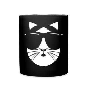 Funny Guinea Pig with Sunglasses Guinea Pigs - Full Colour Mug - black - Front