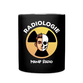 Logo Radioactif pour Manip Radio Humour Radiologie - Mug uni - noir - Devant