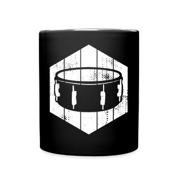 Side drum - Full Colour Mug - black - Front