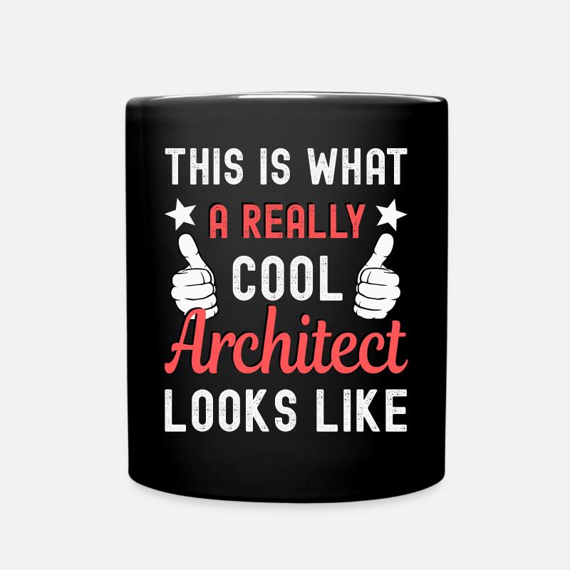 Architekt - Tasse einfarbig - Schwarz