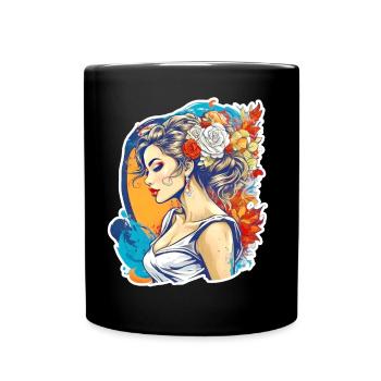 Braut - Tasse einfarbig - Schwarz - Vorne