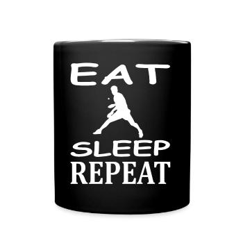 Tennis de table jouer Joueur de tennis de table cadeau - Mug uni - noir - Devant
