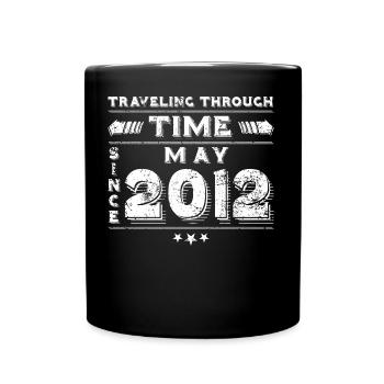 Vintage Zeitreise Geburtstags Design Mai 2012 - Tasse einfarbig - Schwarz - Vorne