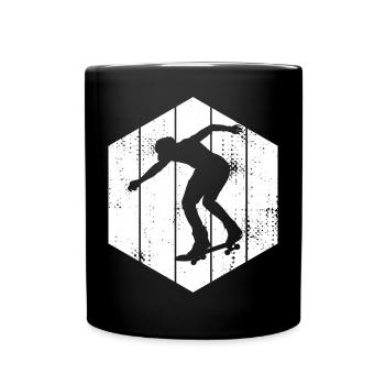 Skateboarder Sketch - Full Colour Mug - black - Front