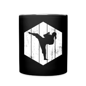 Karate Girl - Full Colour Mug - black - Front