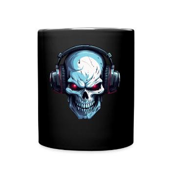 Cool Skull Sound T-Shirt !! - Full Colour Mug - black - Front