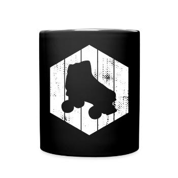 Roller Skates Sketch - Full Colour Mug - black - Front