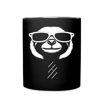 Sloths Anime Sloth Manga Sloth Sunglasses - Full Colour Mug - black - Front