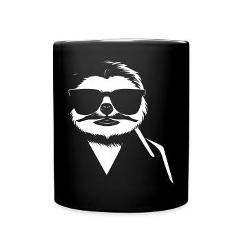 Sloths Anime Sloth Manga Sloth Sunglasses - Full Colour Mug - black - Front