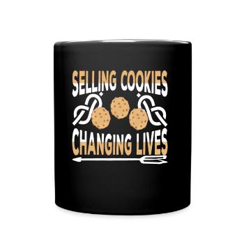 Selling Cookies Changing Lives - Full Colour Mug - black - Front
