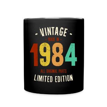 Millésime 1984 Edition Limitée - Mug uni - noir - Devant