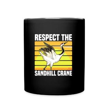 Kanadischer Kranich - Tasse einfarbig - Schwarz - Vorne