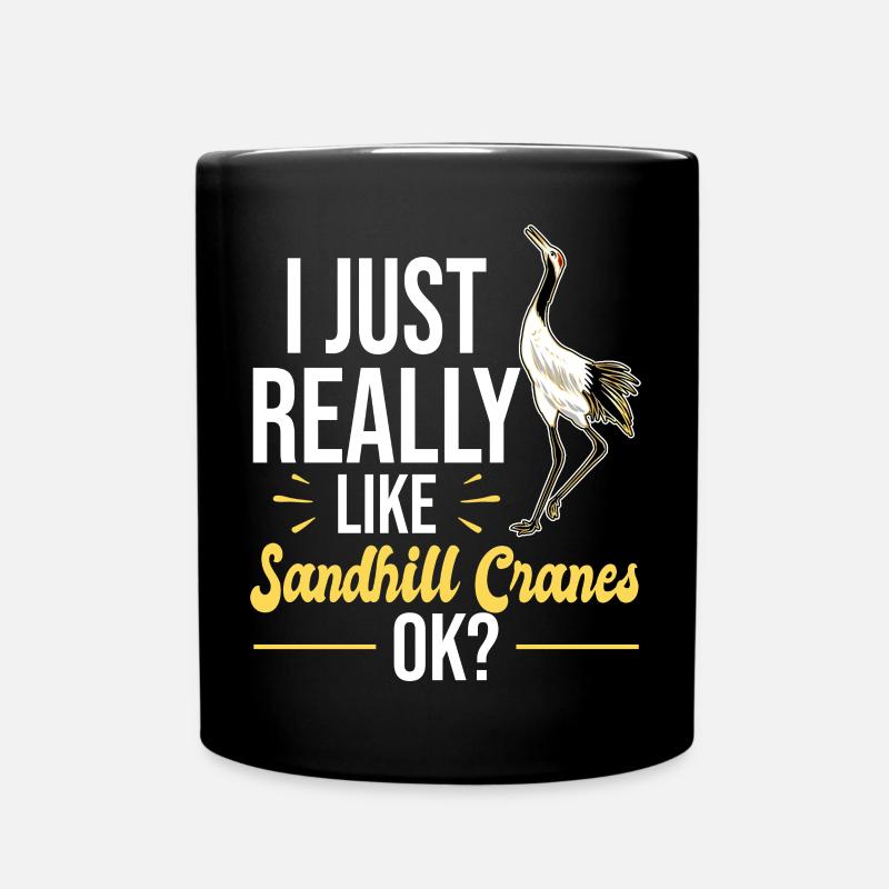 Kanadakranich | Kanadischer Kranich Vogel Geschenk - Tasse einfarbig - Schwarz